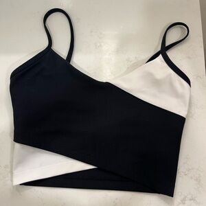 Abercrombie & Fitch Black and White sports bra